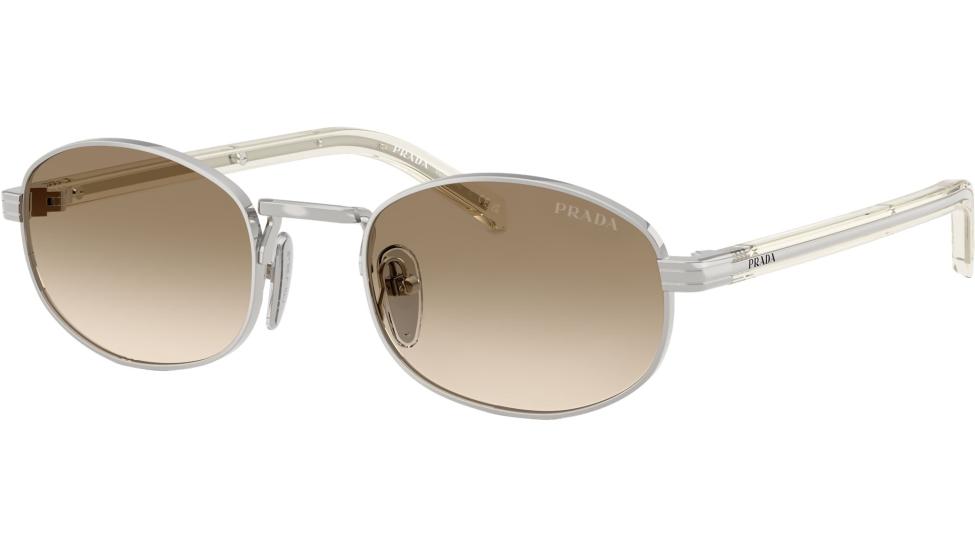 Prada PR B53S (1BC80K) 52 | Unisex Kahverengi Yuvarlak Güneş Gözlüğü